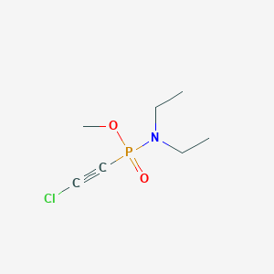 molecular formula C7H13ClNO2P B14362551 Methyl P-(chloroethynyl)-N,N-diethylphosphonamidate CAS No. 96600-23-6