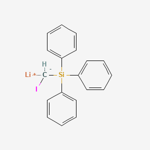 molecular formula C19H16ILiSi B14362566 Lithium iodo(triphenylsilyl)methanide CAS No. 90158-99-9