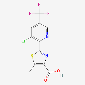 2-(3-Chloro-5-(trifluoromethyl)pyridin-2-yl)-5-methylthiazole-4-carboxylic acid