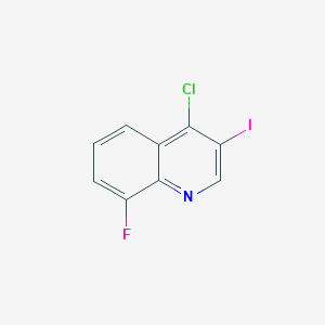 molecular formula C9H4ClFIN B1436260 4-Chloro-8-fluoro-3-iodoquinoline CAS No. 1431363-50-6