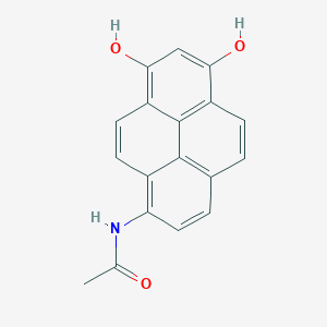 molecular formula C18H13NO3 B14362601 N-(6,8-Dihydroxypyren-1-yl)acetamide CAS No. 91598-93-5