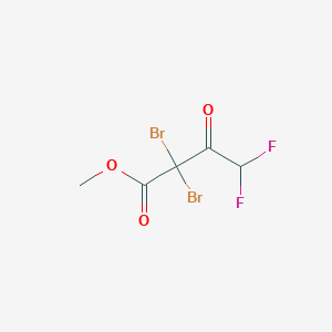 molecular formula C5H4Br2F2O3 B14362633 Methyl 2,2-dibromo-4,4-difluoro-3-oxobutanoate CAS No. 93032-23-6