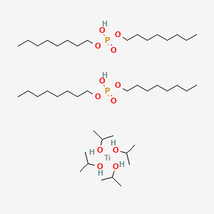 molecular formula C44H102O12P2Ti B1436264 Tetraisopropyl di(dioctylphosphate) titanate CAS No. 65460-52-8