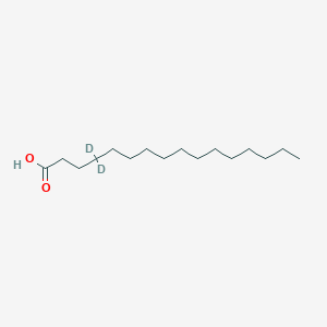 molecular formula C16H32O2 B1436269 Palmitic acid-d2-4 