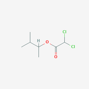 molecular formula C7H12Cl2O2 B14362693 Acetic acid, dichloro, 1,2-dimethylpropyl ester CAS No. 90380-54-4
