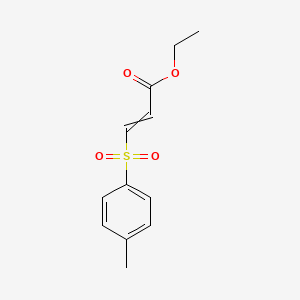 molecular formula C12H14O4S B14362712 Ethyl 3-(4-methylbenzene-1-sulfonyl)prop-2-enoate CAS No. 91077-68-8