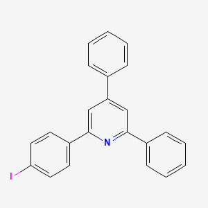 molecular formula C23H16IN B14362752 Pyridine, 2-(4-iodophenyl)-4,6-diphenyl- CAS No. 91232-31-4