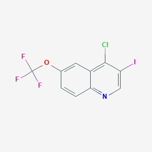 molecular formula C10H4ClF3INO B1436276 4-Chloro-3-iodo-6-(trifluoromethoxy)quinoline CAS No. 1974685-56-7
