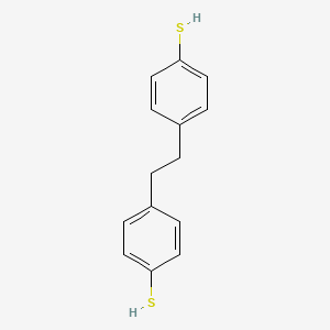 molecular formula C14H14S2 B14362779 4,4'-(Ethane-1,2-diyl)di(benzene-1-thiol) CAS No. 92266-98-3