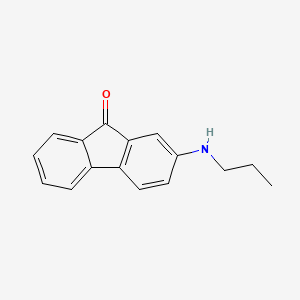 molecular formula C16H15NO B14362792 2-(Propylamino)fluoren-9-one CAS No. 92962-48-6
