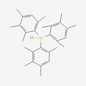 molecular formula C30H39ClGe B14362816 Chlorotris(2,3,4,6-tetramethylphenyl)germane CAS No. 90753-14-3