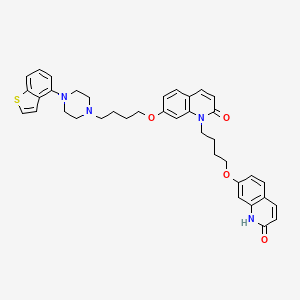 7-{4-[4-(1-Benzothiophen-4-yl)piperazin-1-yl]butoxy}-1-{4-[(2-oxo-1,2-dihydroquinolin-7-yl)oxy]butyl}-1,2-dihydroquinolin-2-one