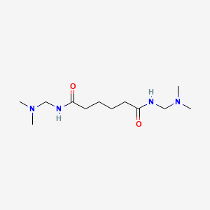 molecular formula C12H26N4O2 B14362824 N~1~,N~6~-Bis[(dimethylamino)methyl]hexanediamide CAS No. 90216-42-5