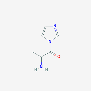 molecular formula C6H9N3O B14362827 2-Amino-1-(1H-imidazol-1-yl)propan-1-one CAS No. 92008-49-6