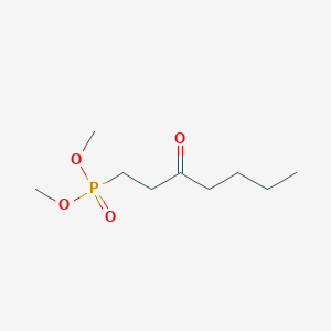 molecular formula C9H19O4P B14362990 Dimethyl (3-oxoheptyl)phosphonate CAS No. 92780-74-0