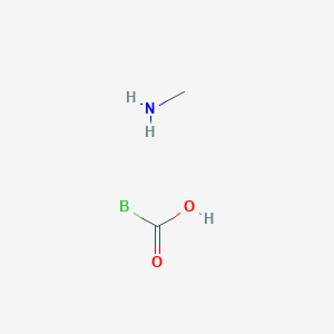 molecular formula C2H6BNO2 B14362993 Borate(1-), (carboxylato)dihydro(methanamine)-, hydrogen (T-4)- CAS No. 91993-57-6