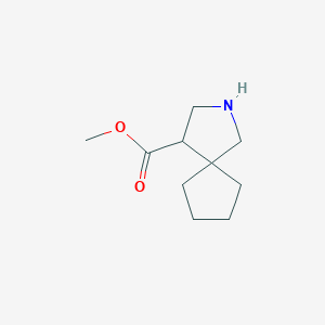 molecular formula C10H17NO2 B1436301 Methyl 2-azaspiro[4.4]nonane-4-carboxylate CAS No. 1598075-54-7