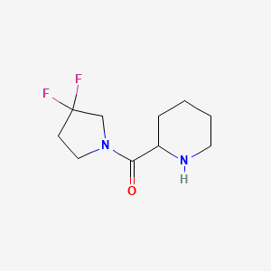 molecular formula C10H16F2N2O B1436302 (3,3-二氟吡咯烷-1-基)(哌啶-2-基)甲酮 CAS No. 1888584-65-3