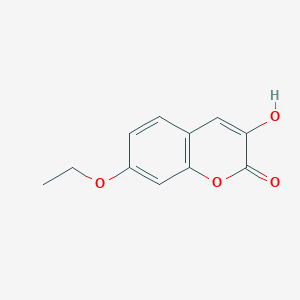 molecular formula C11H10O4 B14363036 7-Ethoxy-3-hydroxy-2H-1-benzopyran-2-one CAS No. 95633-01-5