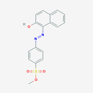 molecular formula C17H14N2O4S B14363079 Methyl 4-[2-(2-oxonaphthalen-1(2H)-ylidene)hydrazinyl]benzene-1-sulfonate CAS No. 93679-75-5