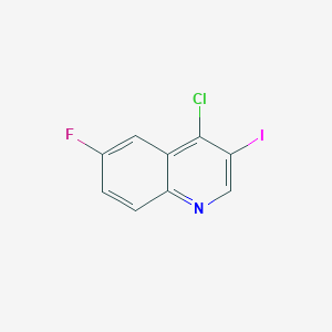 molecular formula C9H4ClFIN B1436309 4-Chloro-6-fluoro-3-iodoquinoline CAS No. 1431364-01-0