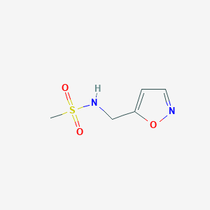 molecular formula C5H8N2O3S B1436311 N-[(1,2-oxazol-5-yl)methyl]methanesulfonamide CAS No. 1698589-38-6