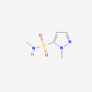 molecular formula C5H9N3O2S B1436313 N,1-dimethyl-1H-pyrazole-5-sulfonamide CAS No. 1263275-29-1