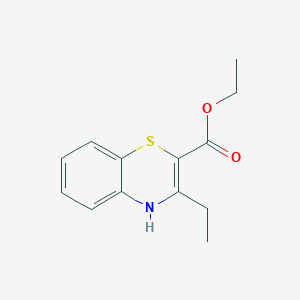 molecular formula C13H15NO2S B14363196 Ethyl 3-ethyl-4H-1,4-benzothiazine-2-carboxylate CAS No. 90252-63-4