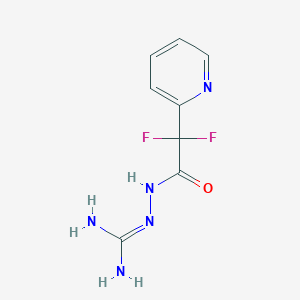 molecular formula C8H9F2N5O B1436323 2-(2,2-Difluoro-2-(pyridin-2-yl)acetyl)hydrazinecarboximidamide CAS No. 1823182-88-2