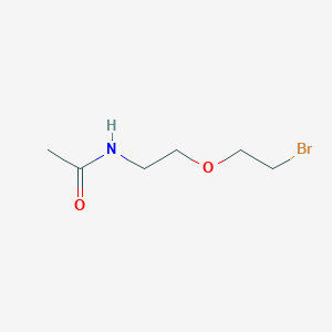 molecular formula C6H12BrNO2 B1436330 N-[2-(2-溴乙氧基)乙基]乙酰胺 CAS No. 1540468-59-4