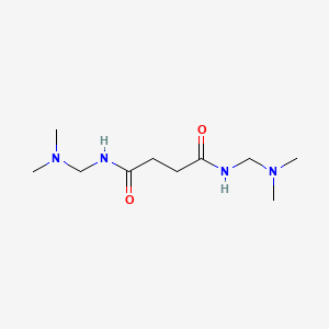 molecular formula C10H22N4O2 B14363300 N~1~,N~4~-Bis[(dimethylamino)methyl]butanediamide CAS No. 90216-49-2