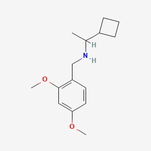 molecular formula C15H23NO2 B1436332 （1-环丁基乙基）[（2,4-二甲氧基苯基）甲基]胺 CAS No. 1774933-39-9