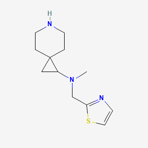molecular formula C12H19N3S B1436334 N-methyl-N-(1,3-thiazol-2-ylmethyl)-6-azaspiro[2.5]octan-1-amine CAS No. 1695205-48-1