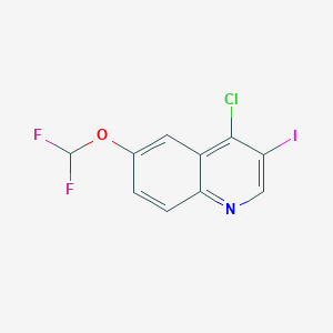 molecular formula C10H5ClF2INO B1436337 4-Chloro-6-(difluoromethoxy)-3-iodoquinoline CAS No. 1598507-04-0