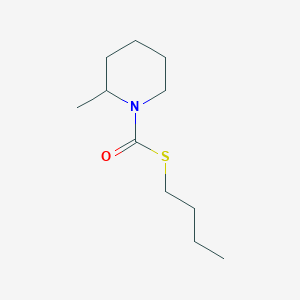 molecular formula C11H21NOS B14363388 S-Butyl 2-methylpiperidine-1-carbothioate CAS No. 91852-95-8