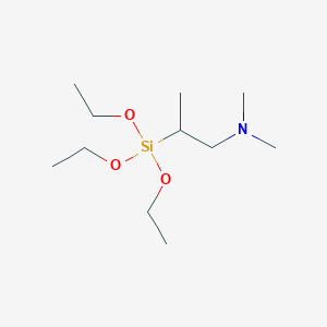 molecular formula C11H27NO3Si B14363400 N,N-Dimethyl-2-(triethoxysilyl)propan-1-amine CAS No. 92919-87-4