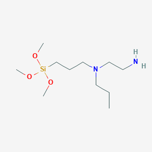 molecular formula C11H28N2O3Si B14363409 N~1~-Propyl-N~1~-[3-(trimethoxysilyl)propyl]ethane-1,2-diamine CAS No. 95017-23-5