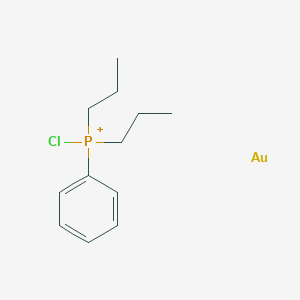 molecular formula C12H19AuClP+ B14363435 chloro-phenyl-dipropylphosphanium;gold CAS No. 90479-62-2
