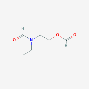 molecular formula C6H11NO3 B14363440 2-[Ethyl(formyl)amino]ethyl formate CAS No. 93625-19-5