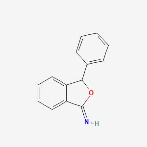 molecular formula C14H11NO B14363455 3-Phenyl-2-benzofuran-1(3H)-imine CAS No. 90292-86-7