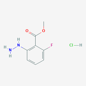 molecular formula C8H10ClFN2O2 B1436348 Methyl 2-fluoro-6-hydrazinylbenzoate hydrochloride CAS No. 1803602-22-3
