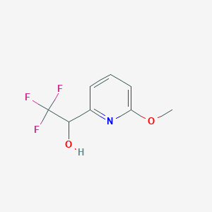 molecular formula C8H8F3NO2 B1436350 2,2,2-Trifluoro-1-(6-methoxypyridin-2-yl)ethan-1-ol CAS No. 1700092-90-5