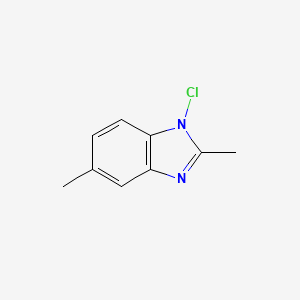 molecular formula C9H9ClN2 B14363565 1-Chloro-2,5-dimethyl-1H-benzimidazole CAS No. 96048-73-6