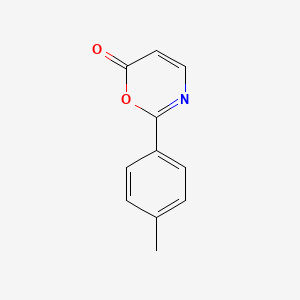 molecular formula C11H9NO2 B14363570 2-(4-Methylphenyl)-6H-1,3-oxazin-6-one CAS No. 91813-54-6