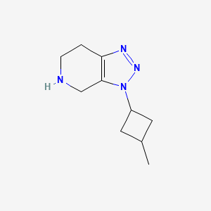 B1436360 3-(3-methylcyclobutyl)-3H,4H,5H,6H,7H-[1,2,3]triazolo[4,5-c]pyridine CAS No. 1858938-08-5