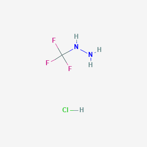 molecular formula CH4ClF3N2 B1436363 (三氟甲基)肼盐酸盐 CAS No. 1980053-40-4