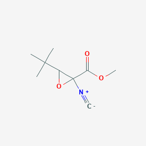 molecular formula C9H13NO3 B14363643 Methyl 3-tert-butyl-2-isocyanooxirane-2-carboxylate CAS No. 90179-09-2