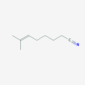 molecular formula C9H15N B14363650 6-Octenenitrile, 7-methyl- CAS No. 90607-86-6