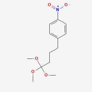 molecular formula C13H19NO5 B14363683 1-Nitro-4-(4,4,4-trimethoxybutyl)benzene CAS No. 93846-36-7