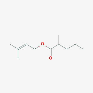 molecular formula C11H20O2 B14363688 3-Methylbut-2-en-1-yl 2-methylpentanoate CAS No. 94288-01-4